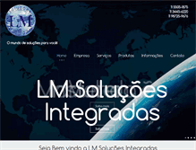 Tablet Screenshot of lmsolucoesintegradas.com.br